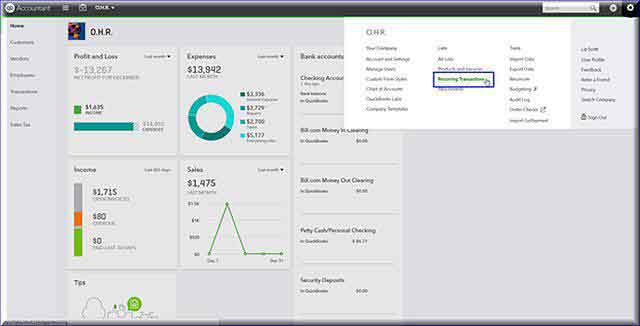 QBO Recurring Credit Card and E-Check Payments